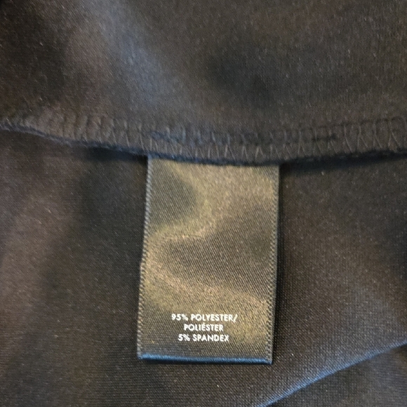 Ann Taylor Black Sleeveless Blouse With Pearls with Ruffled Collar Women's XL - Picture 9 of 10